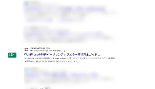検索順位の実績6