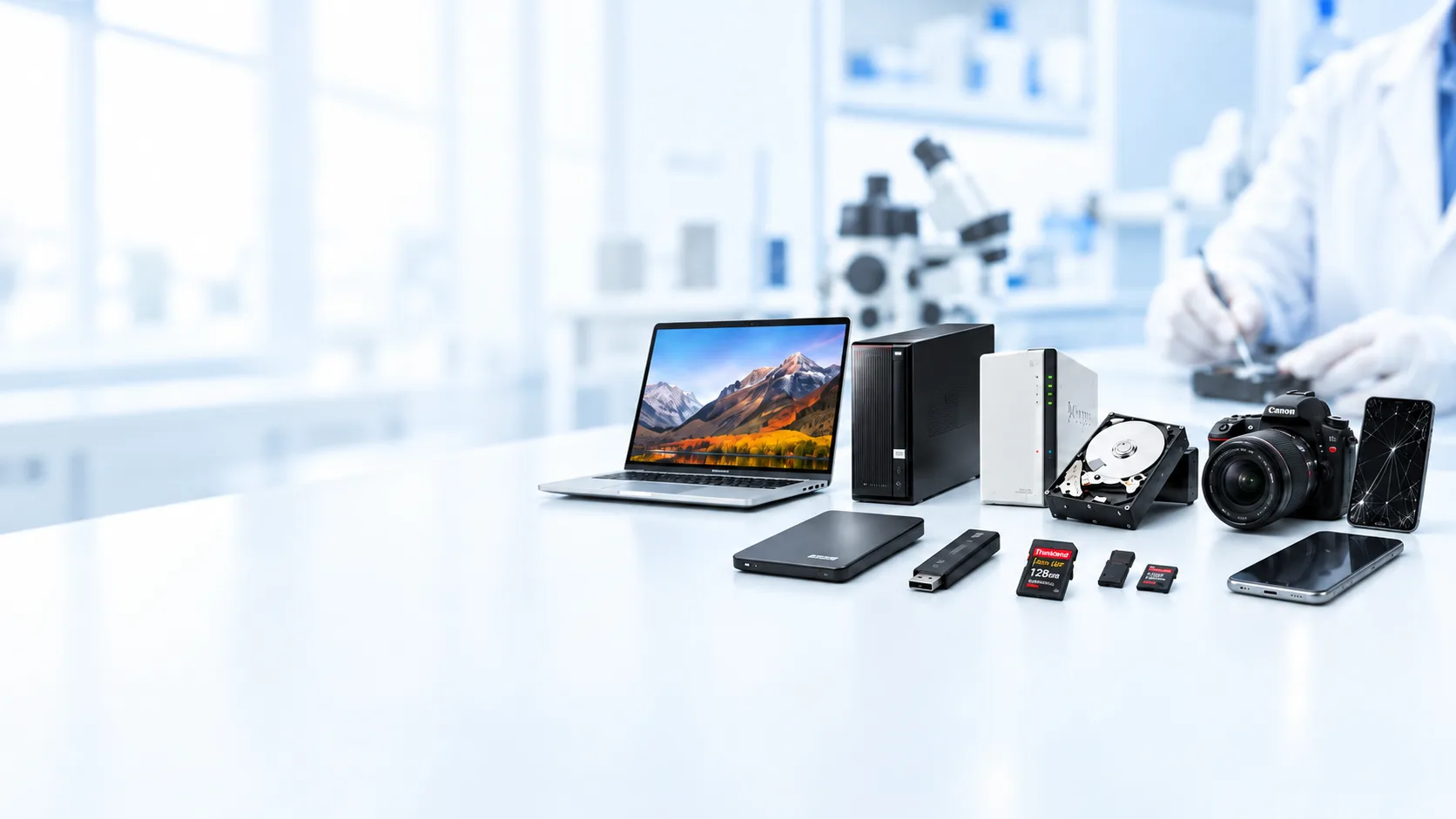 データ復旧サービス HDD・SSD・USBメモリ・SDカードの復旧エンジニア